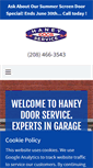 Mobile Screenshot of haneydoorservice.com